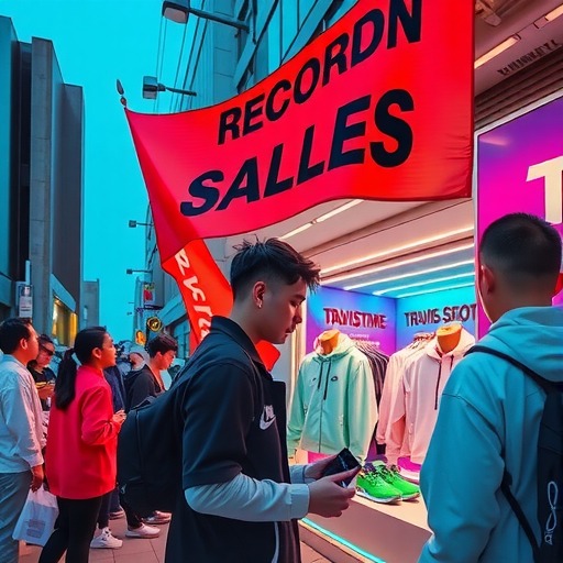 Travis Scott 首尔演出周边打破销售记录