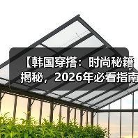 【韩国穿搭：时尚秘籍揭秘，2026年必看指南】