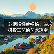苏绣精细度揭秘:追求极致工艺的艺术瑰宝(图2) 苏绣精细度揭秘:追求极致工艺的艺术瑰宝(图2)
