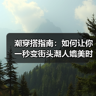潮穿搭指南：如何让你一秒变街头潮人媲美时尚ICON