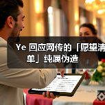 Ye 回应网传的「愿望清单」纯属伪造(图1) Ye 回应网传的「愿望清单」纯属伪造(图1)