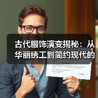 古代服饰演变揭秘:从华丽绣工到简约现代的转变(图2) 古代服饰演变揭秘:从华丽绣工到简约现代的转变(图2)