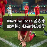 Martine Rose 首次米兰秀场:打破传统美学 足球元素与叛逆设计碰撞(图2) Martine Rose 首次米兰秀场:打破传统美学 足球元素与叛逆设计碰撞(图2)