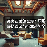 商务正装怎么穿?职场穿搭误区与行业趋势全解析(图2) 商务正装怎么穿?职场穿搭误区与行业趋势全解析(图2)