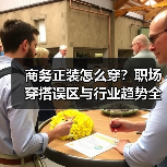 商务正装怎么穿?职场穿搭误区与行业趋势全解析(图4) 商务正装怎么穿?职场穿搭误区与行业趋势全解析(图4)
