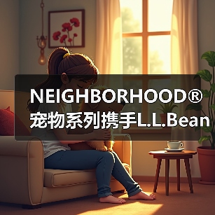 NEIGHBORHOOD®宠物系列携手L.L.Bean，黑灰色系萌宠装备来袭（图3）