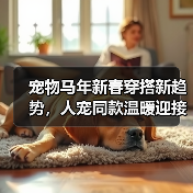 宠物马年新春穿搭新趋势,人宠同款温暖迎接新年(图1) 宠物马年新春穿搭新趋势,人宠同款温暖迎接新年(图1)