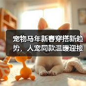 宠物马年新春穿搭新趋势,人宠同款温暖迎接新年(图3) 宠物马年新春穿搭新趋势,人宠同款温暖迎接新年(图3)