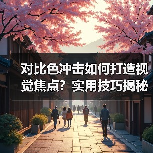 对比色冲击如何打造视觉焦点?实用技巧揭秘(图4) 对比色冲击如何打造视觉焦点?实用技巧揭秘(图4)
