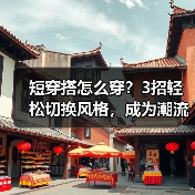 短穿搭怎么穿？3招轻松切换风格，成为潮流达人