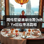 网传愿望清单纯属伪造？Ye回应澄清真相
