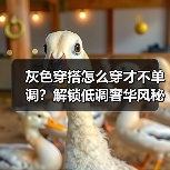灰色穿搭怎么穿才不单调？解锁低调奢华风秘籍（图1）