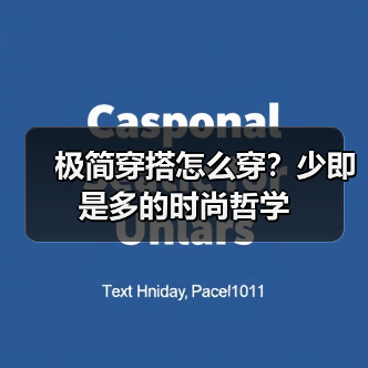 极简穿搭怎么穿？少即是多的时尚哲学（图4）
