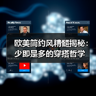 欧美简约风精髓揭秘:少即是多的穿搭哲学(图1) 欧美简约风精髓揭秘:少即是多的穿搭哲学(图1)