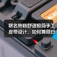 联名拖鞋舒适极简手工皮带设计，如何兼顾日常与度假？（图2）