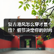 复古港风怎么穿才显个性?细节决定你的时尚记忆(图1) 复古港风怎么穿才显个性?细节决定你的时尚记忆(图1)