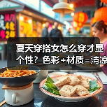 夏天穿搭女怎么穿才显个性?色彩+材质=清凉时髦(图3) 夏天穿搭女怎么穿才显个性?色彩+材质=清凉时髦(图3)