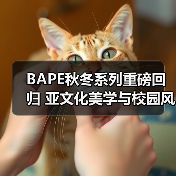 BAPE秋冬系列重磅回归 亚文化美学与校园风碰撞