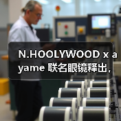 N.HOOLYWOOD x ayame 联名眼镜释出，纯黑设计搭配深邃蓝镜片引热议