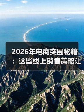 2026年电商突围秘籍：这些线上销售策略让你销量翻倍（图3）