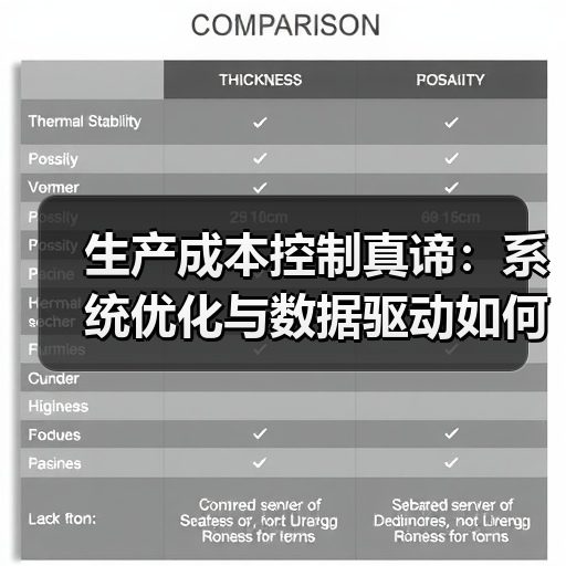 生产成本控制真谛：系统优化与数据驱动如何重塑企业利润？（图2）