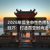 2026年最全中性色搭配技巧：打造百变时尚造型（图4）