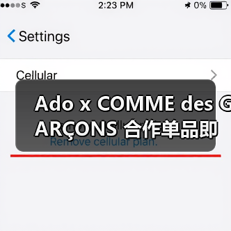 Ado x COMME des GARÇONS 合作单品即将释出（图4）