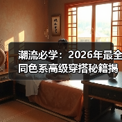潮流必学：2026年最全同色系高级穿搭秘籍揭秘（图4）