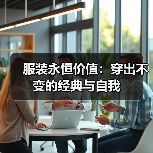 服装永恒价值:穿出不变的经典与自我(图1) 服装永恒价值:穿出不变的经典与自我(图1)