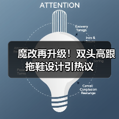 魔改再升级！双头高跟拖鞋设计引热议（图3）