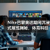 Nike巴黎奥运期间沉浸式展览揭秘,体育科技艺术展(图4) Nike巴黎奥运期间沉浸式展览揭秘,体育科技艺术展(图4)