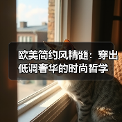 欧美简约风精髓:穿出低调奢华的时尚哲学(图1) 欧美简约风精髓:穿出低调奢华的时尚哲学(图1)