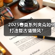 2025春夏系列夹克如何打造复古慵懒风?(图2) 2025春夏系列夹克如何打造复古慵懒风?(图2)
