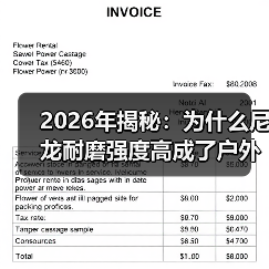 2026年揭秘：为什么尼龙耐磨强度高成了户外装备的“隐形英雄”（图2）