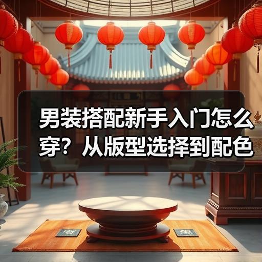 男装搭配新手入门怎么穿？从版型选择到配色方法一次理清